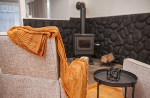 Warm up by the fireplace with a cup of coffee, or read your favorite book with a glass of wine #Minekillretreat