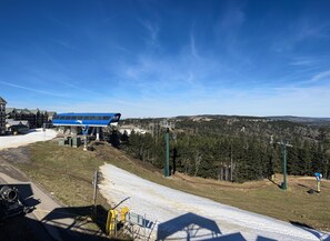 Enjoy the views and people watching from the brand new 7'x7' galvanized steel deck!