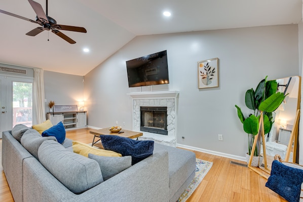 Smyrna Vacation Rental | 3BR | 2.5BA | 1,500 Sq Ft | Stairs Required