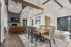 View of dinning room and foyer