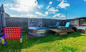 Kick back in the Cowboy Heated and chilled pool, challenge friends to games!