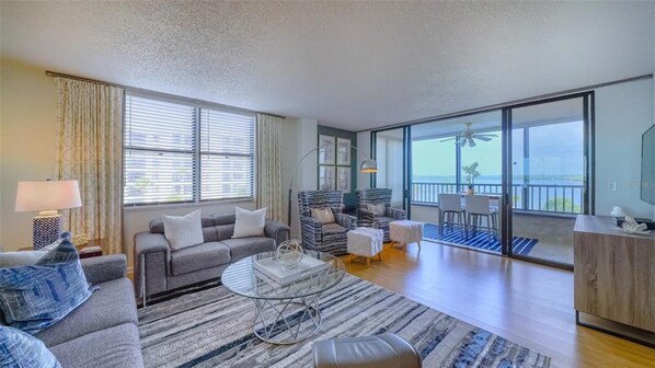 Beautiful living room with 55" TV