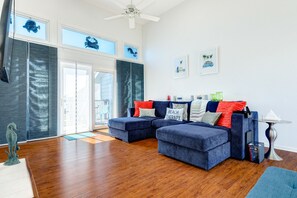 Bright and airy living area