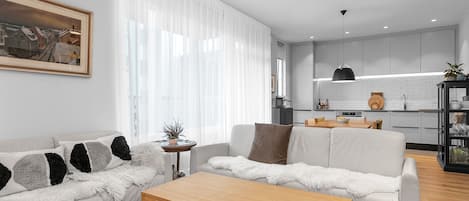 Open-plan living/dining room
