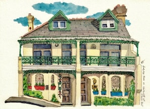 Our home as a postcard masterpiece from the eyes and talent of one of our guests - Credit: ruf_fur