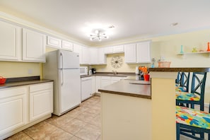 Kitchen | 1st-Floor Unit | Coffee Pot | Toaster | Blender