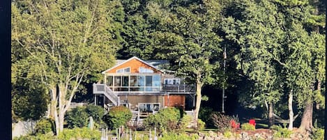 View of house from lake
