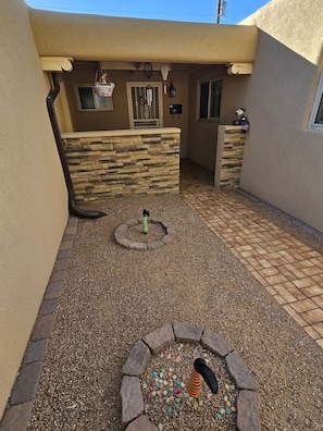 Front Entry Walkway. 