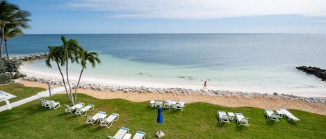 Beautiful lawn and beach