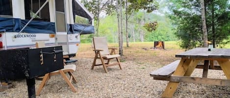 屋外ダイニングエリア