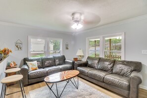 Living Room | Smart TV | Central Heating & A/C | Ceiling Fans | Board Games