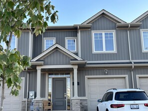 The facade of the property. Enjoy the freshness of this newly built townhouse.