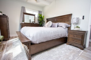 Bedroom 1, king bed