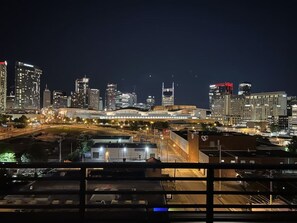 View by night from the extended balcony!