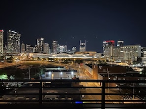 View by night from the extended balcony!