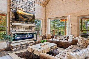Exquisite living room dedicated to the art of relaxation.