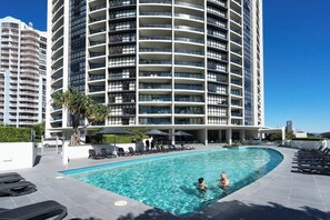 The Sierra Grand provides outdoor and indoor resort-style pools, when you don't feel like venturing out and just want to catch some sun.