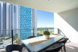 Relax in the sun and enjoy the fresh sea air on your private, high-rise balcony; the perfect place to start or end your day.