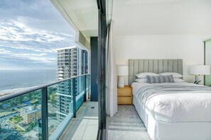 Make your way out to the private balcony off the master with more ocean views.