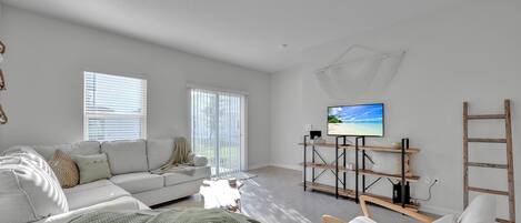 Lovely Designed Living Room with Smart TV