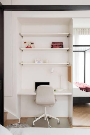 Those needing to work during their stay can take advantage of WiFi and a study desk. 
