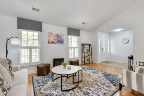 Reception Room | Central Heating & A/C | Fireplace