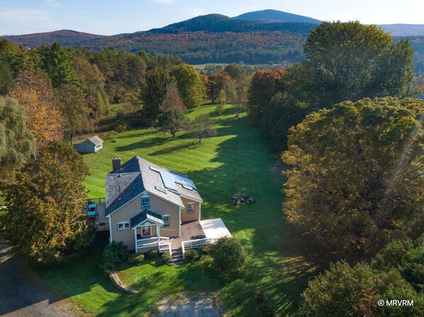 Aerial view of the property