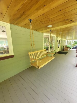 The porch swing is a whole amazing!