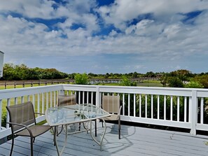 The large deck with great views