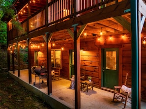Peaceful back porch