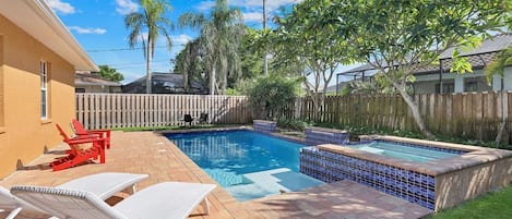 Private Pool | centerpiece of the backyard