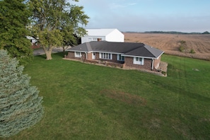 Large front yard.