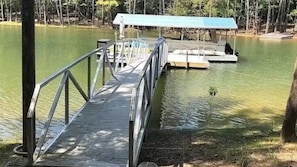 Bring you boat and/or jet ski to the private dock.