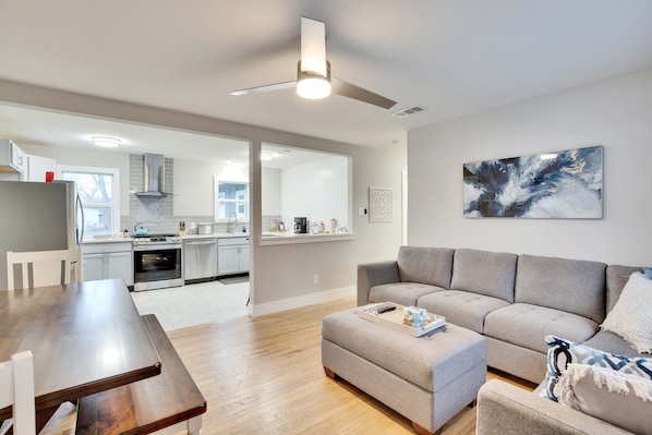 Family Room overlooking Kitchen