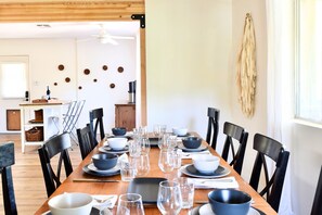 Our home is perfect for entertaining. Table seats 8 guests.