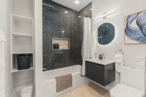 Full Size Bathroom with LED Mirror