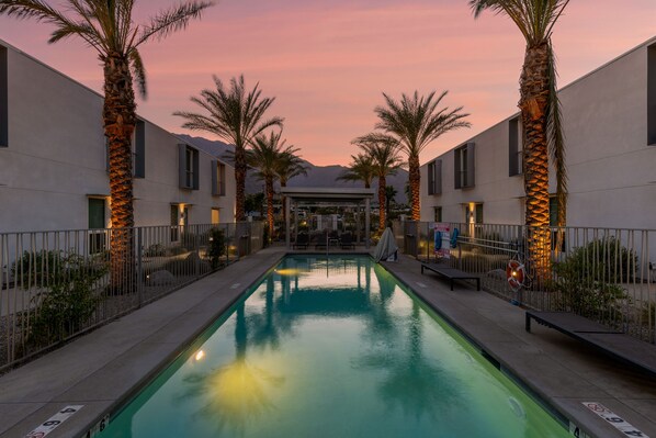 Stunning sunsets at this Palm Springs oasis