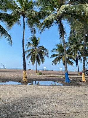 Beach only one block away from the property