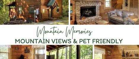 Escape to 'Mountain Memories'—Your idyllic retreat awaits with breathtaking views, a cozy fireplace, and pet-friendly accommodations. Perfect for making lasting memories in the heart of nature!
