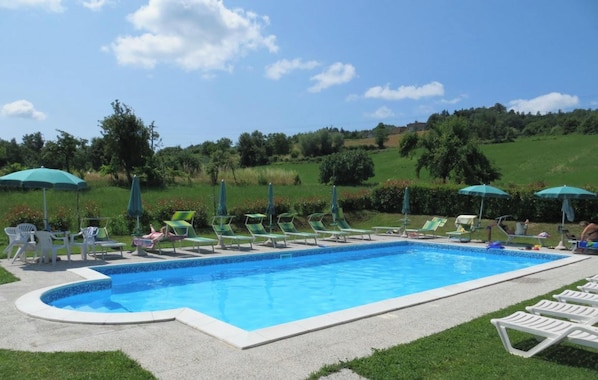 Vue sur piscine