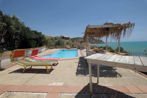 Vue sur piscine