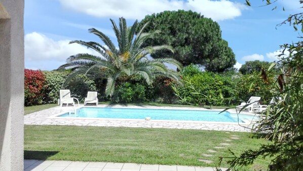 Vue sur piscine