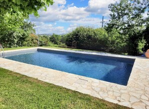 Vue sur piscine