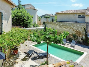 Vue sur piscine