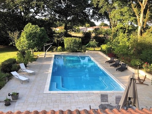 Vue sur piscine