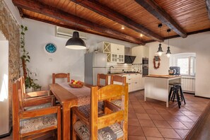 Kitchen and dining area