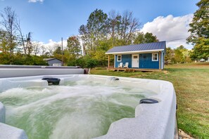 Backyard | Private Hot Tub | Separate Bunkhouse