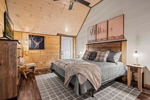 Rustic Bedroom Retreat: Embrace the mountain charm in this wood-accented bedroom. Local Fact: The Smoky Mountain Alpine Coaster is the longest downhill ride in the U.S., offering thrilling views.
