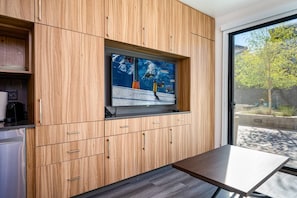 Enjoy entertainment on the large Smart TV to stream your favorite program!