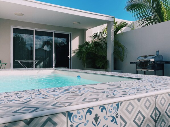 Pool view from the garden